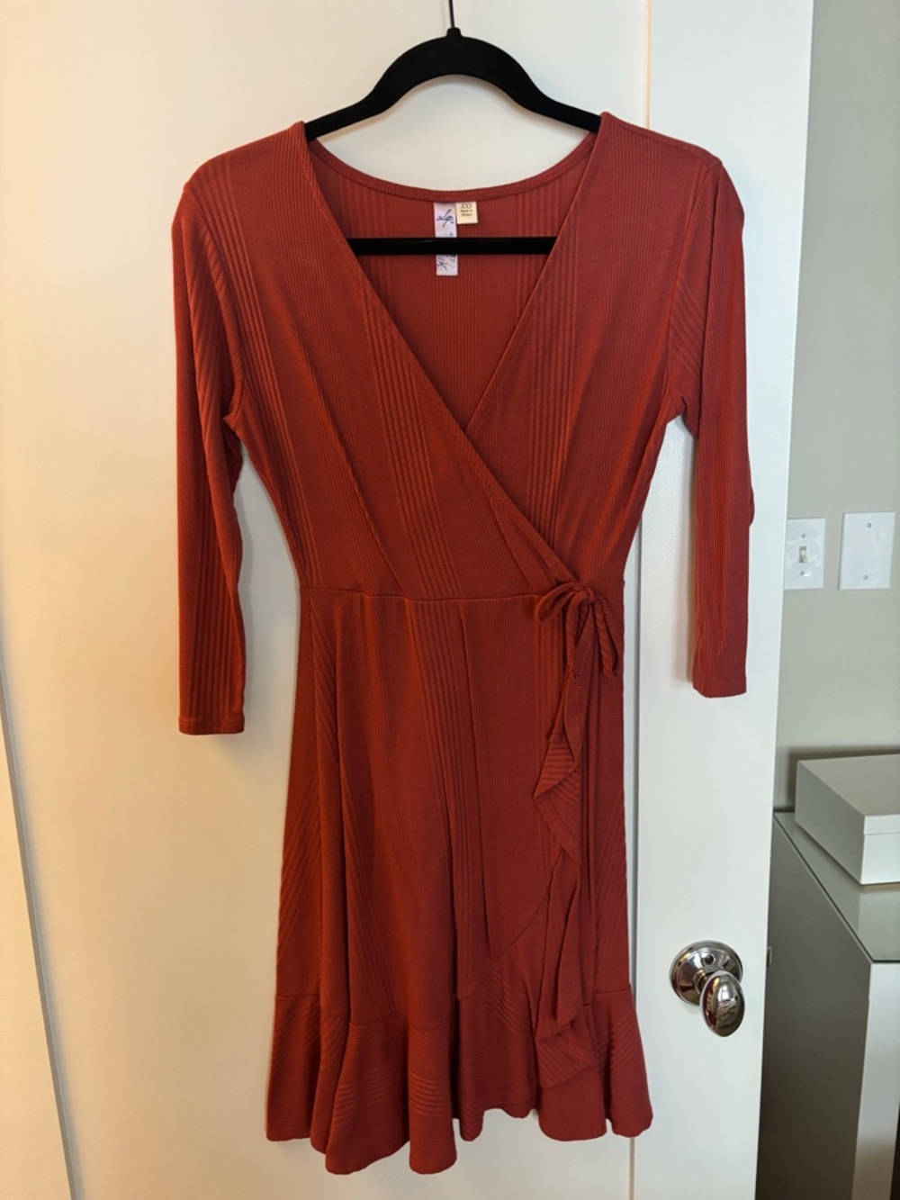 Wrap-Style Red Women’s Dress